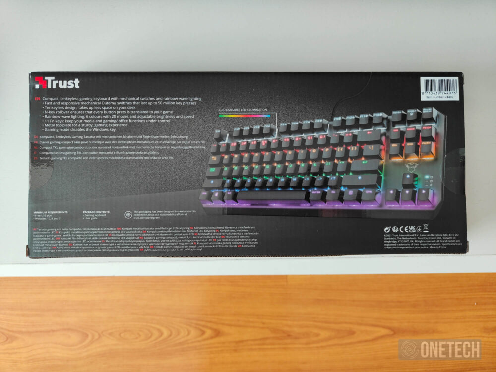 Trust GXT 834 Callaz: un teclado mecanico TKL asequible - Analisis 3 Trust GXT 834 Callaz: un teclado mecanico TKL asequible - Analisis 2
