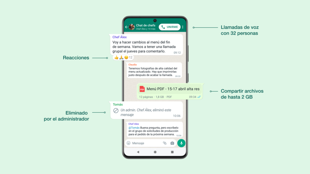 Comunidades, reacciones y otras novedades que llegan a WhatsApp 2 Comunidades, reacciones y otras novedades que llegan a WhatsApp 2