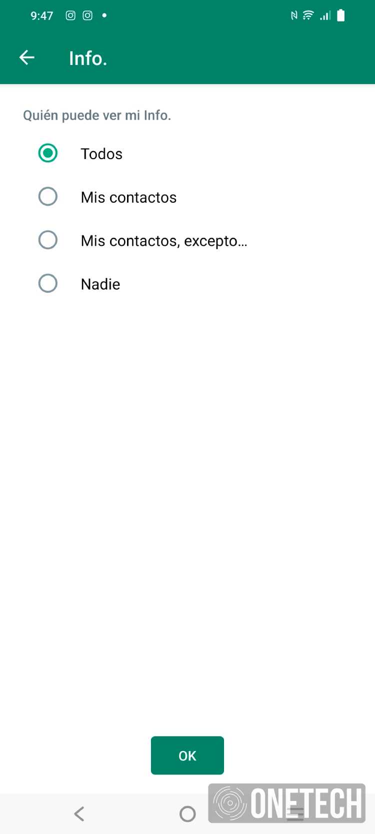 WhatsApp mejora nuestra privacidad con nuevas opciones 4 WhatsApp mejora nuestra privacidad con nuevas opciones 4