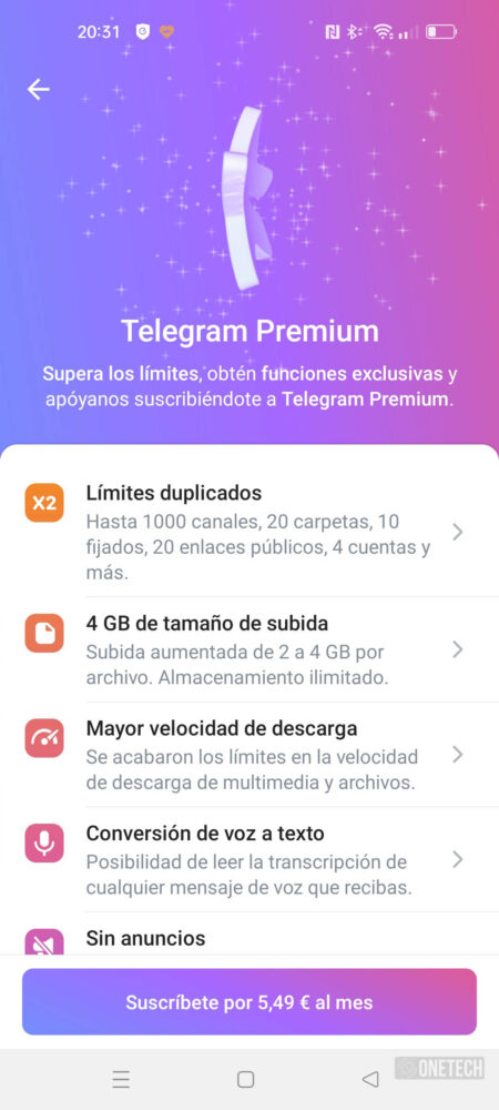 Consigue Telegram Premium mas barato. Te decimos como 1 Telegram Premium